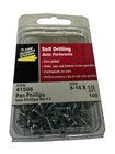Hillman Self-drilling Screws 41506 Phillips Pan Head, #8-18 X 1/2 100PK New. Price: $14.11.
