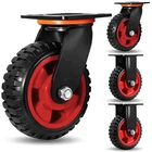 Heavy Duty Rubber Caster Wheels Set, 8 Inch, 4 Pack With 2 Swivel And Fixed... New. Price: $108.79.