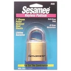Sesamee Keyless Padlocks, 5/16 In Diam., X W, Brass Ccl K0436 New. Price: $47.68.