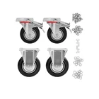 3 Inch Wheels Set Of 4, Heavy Duty Casters With Brake, R... Fast Usa Ship New. Price: $26.77.