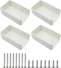 Aiwaiufu 2 X 3.5 Vinyl Fence Brackets, Slotted Handrail Kit White New. Price: $19.12.
