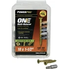 Hillman Power Pro No. 10 1-1/2" Star Flat Head Coarse Multi-material Screws New. Price: $37.59.