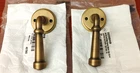 Signature Hardware Esmond Brass Door Set Lever Handle Dummy Right *flaw* Open. Price: $34.99.