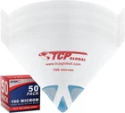 Tcp Global 190 Micron Filter Tips Ultra-fine Paint Strainer (50 Pack) Pure New. Price: $14.69.