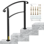 Vevor 3-STEP Transitional Handrail 1-3 Steps Matte Stair Wrought Iron New. Price: $114.99.