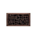 Signature Hardware Baer Steel Floor Register - Oil Rubbed Bronze 6" X 14" New. Price: $39.00.