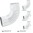 Gutter Downspout Elbow-rain Extension High (2X3"B" STYLE-90 ) New. Price: $27.07.