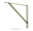Eb 16 X 10 In. Heavy Duty Shelf Bracket Satin/nickel 600LBS Working Load Limit Open. Price: $25.99.