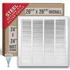 Handua 24X24 Steel Return Air Filter Grille White Hvac Vent Cover W/ Door Intake New. Price: $54.27.