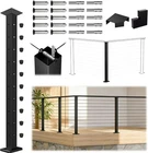 Muzata Black Modular Corner Cable Railing Post Kit RW39 - 36" New. Price: $59.99.