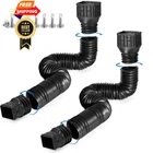 Rodnsurw Pack Flexible Rain Gutter Downspout 116 Inches, 2PCS Black New. Price: $41.99.