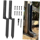 Ironbabe Fence Post Repair Kit One-piece AS1-2PACK 35.18X7.06X3.18" Black New. Price: $103.96.
