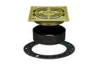Shower Drain Grate Kit 4 Square Brushed Brass Schluter Kerdi Contour New. Price: $124.99.