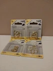 4 Pack National Hardware 1" Brass Open Hooks 3 Pieces Brand New. Price: $6.00.