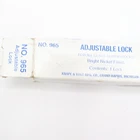 Knape & Vogt Adjustable Sliding Door Lock Zinc 3-3/8" 965 Open. Price: $22.52.
