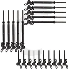 Black Cable Railing Hardware, 10 Pairs Stainless Steel Kit, Fit... New. Price: $163.70.
