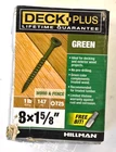 Hillman Deck Plus Exterior Screws Fasteners 147 Pack 1-5/8" Green 48397 New. Price: $7.98.