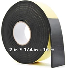 Foam Rubber Seal Strip -2" X 1/4" T- Adhesive Tape Closed Cell Fo... New. Price: $31.79.