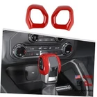 Jimen Compatible With Ford Bronco 2021-2024, 2PCS Gear Shift Knob Cover Red New. Price: $44.14.