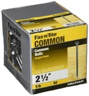 Hillman Fasteners 461358 Lb 2.5" 8D Bright Common Nail Silver New. Price: $46.99.