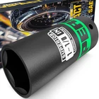 1/2" Drive Impact Socket, 1-1/8 Inch Deep Sae, 6 Point, Cr-v, For Car... New. Price: $19.74.