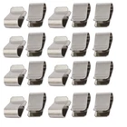 Uxcell 20PCS Stainless Steel Spring Clip Silver Tone 21.4MM New. Price: $12.85.