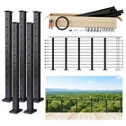 Muzata 16-20FT Modular Black Cable Railing Kit Inch 5 Level Post 36" New. Price: $580.12.