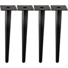 Alxeh 26 Inch Round Tapered Metal Furniture Legs Black Set Of 4 Modern Dresser New. Price: $85.04.