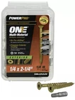 1LB Hillman Exterior Multi-material Screw 2-1/4 In. With T30 Bit #116857 New. Price: $14.00.