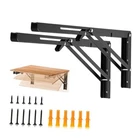 Joy Decor Heavy Duty Folding Shelf Brackets Pack (2 Pairs) 18 Inch 4 New. Price: $47.69.