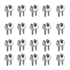 Uxcell 20 Pcs Stainless Steel Wire Rope Clip Clamps, 1/16" M2, Silver New. Price: $15.99.
