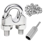 6 Pcs 3/8 Inch Stainless Steel Rope Cable Clips,wire Clamp,ca... New. Price: $28.22.