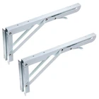 Sumnacon Sturdy Folding Shelf Brackets - Heavy Duty Metal 12 Inch, White New. Price: $27.39.