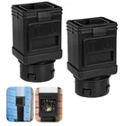 Jxlxyy (2 Packs) Downspout Filter Cleanout,leaf Black New. Price: $64.99.