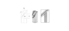 Brushed Stainless 45 Degree Coped Perpendicular Collar For 1-1/2" Tubing New. Price: $16.73.