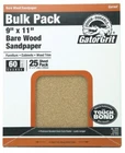 Gator Finishing Garnet Sandpaper, Fine 60-GRIT, 9 X 11-IN., 25-CT. New. Price: $16.10.