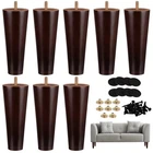 Ruisita 8 Pieces Furniture Couch Legs 6 Inch Round Solid Wood Sofa With ... New. Price: $42.99.