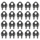 Hstech 20PCS 1/8 Inch M3 304 Stainless Steel Wire Rope Cable Clip Clamp, Used Fo New. Price: $9.30.