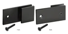Crl SGC182MBL Matte Black 'y' Inline Square Corner Glass Clamp New. Price: $36.33.