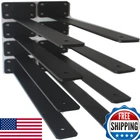 Mhmydz 8 Pack - 16 Inch Black Hidden Shelf Bracket 1/5 Thicked Iron New. Price: $62.32.