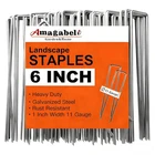Amagabeli 6 Inch 100 Pack Galvanized Landscape Staples 11 Gauge Anti-rust Heavy New. Price: $31.18.