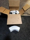 (qty 10) Amerimax 3 In. 5.25 12 White Aluminum Gutter Elbow Open. Price: $114.99.