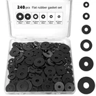 240 Pcs Rubber Washers Assortment Kit, 12/16/18/20/25/30 Mm Black Gasket, New. Price: $14.27.