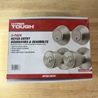2-PACK Hyper Tough Keyed Entry Doorknobs And Deadbolts Chrome Finish Open. Price: $24.99.