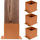 6X6 Post Base For Concrete, 4 Pack 5.9 ., Brown Powder Coated Heavy Duty New. Price: $83.52.