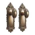 Signature Hardware SH552125AB Valma Brass Interior Door Knob & Plate Set Open. Price: $42.00.