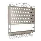 Designers Impressions JR20-SN Satin Nickel Large Wall Mounted Jewelry Rack New. Price: $69.95.