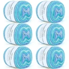 Aeelike Gradient Yarn For Crocheting, 6 Skeins Pcs, Blue Green New. Price: $57.15.
