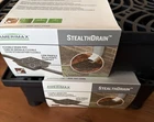 2X Amerimax Home Products Stealth Drain 12 In. Black Vinyl Catch Basin Downspout New. Price: $23.00.