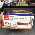 Gaf Undereave Vent Soffit Aluminum Brown 4" Master Flow EAC16X4BR (36 Pack) Open. Price: $83.59.